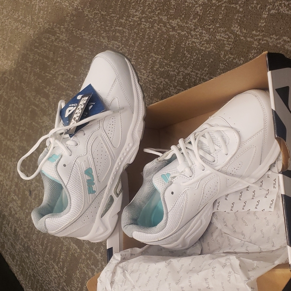 Fila memory glimpse women's shoes us size 11 white blue green memory foam - Picture 2 of 11